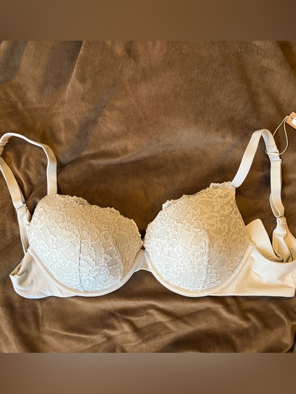 NWT SKIMS Fits Everybody Lace Demi Push-Up Bra